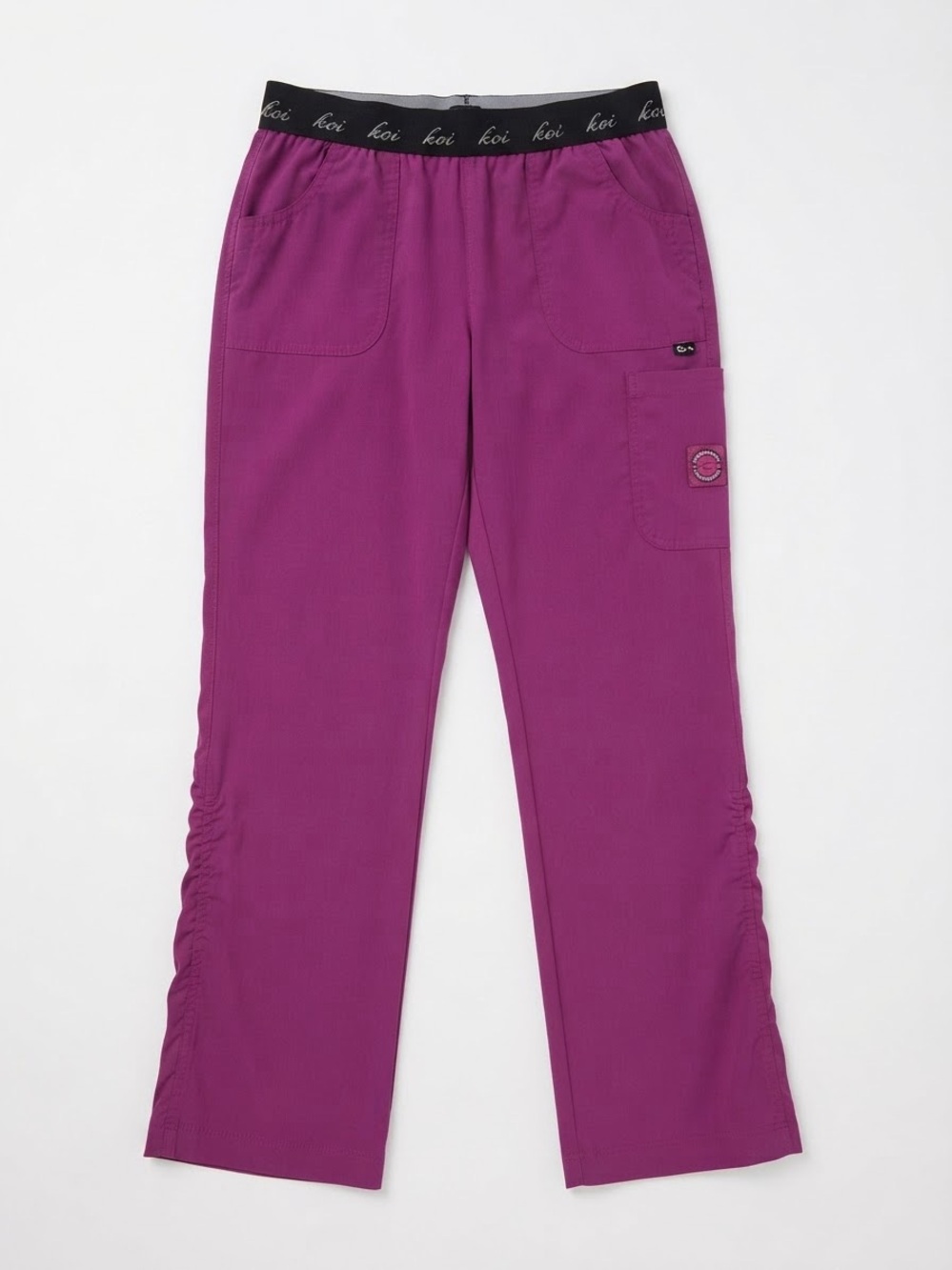 Koi Women's Scrub Pants with Elastic Waistband size Medium cuff is a little ruff